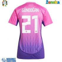 Njemačka Ilkay Gundogan #21 Gostujuci Dres za Ženska EP 2024 Kratak Rukav